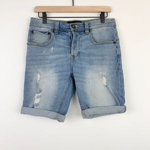 RSQ London Skinny Distressed Jean Shorts